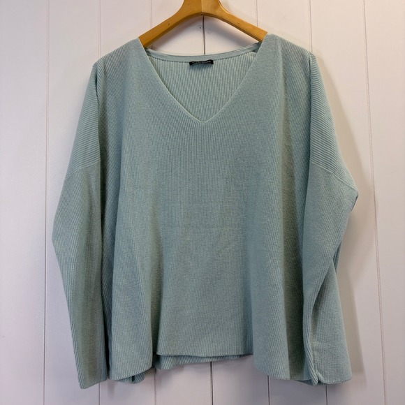 Eileen Fisher Sweaters - Eileen Fisher Preppy V-Neck Sweater Women Size XL Oversized Quiet Luxury Cozy